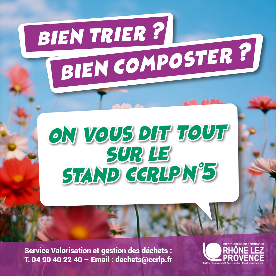 Retrouvons nous à Bollène Fête la Nature Le tri et le compostage au