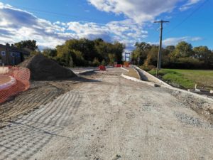 Travaux voie cyclable