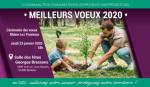 Cérémonie des voeux de l'interco - Jeudi 23 janvier 2020 à 18h Salle Georges Brassens à Bollène