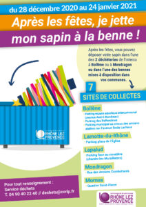 Affiche collecte sapin 21