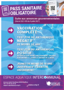 Pass sanitaire à l'Espace Aquatique