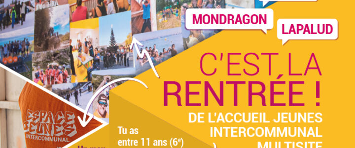C’EST LA RENTRÉE À L’ESPACE JEUNES
