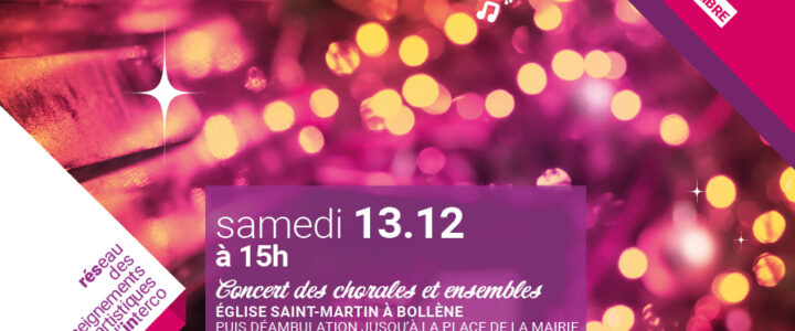 Concert des chorales de l&rsquo;école intercommunale de musique