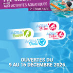 Les préinscriptions pour le 2e trimestre aux activités aquatiques ouvrent ce mardi 09 décembre à 10h00 