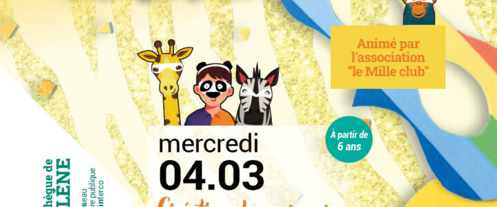 Atelier création de masques – Spécial Carnaval ! Atelier création de masques – Spécial Carnaval !