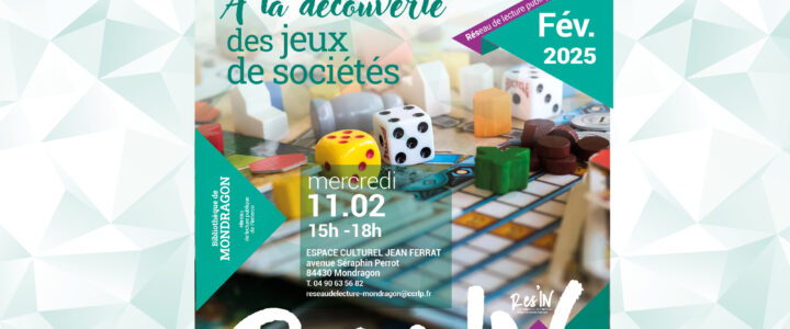 Place au jeu à la bibliothèque de Mondragon !
