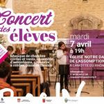 Concert des élèves à l’église