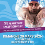 Fermeture exceptionnelle de l&rsquo;espace aquatique le 29 mars 2026
