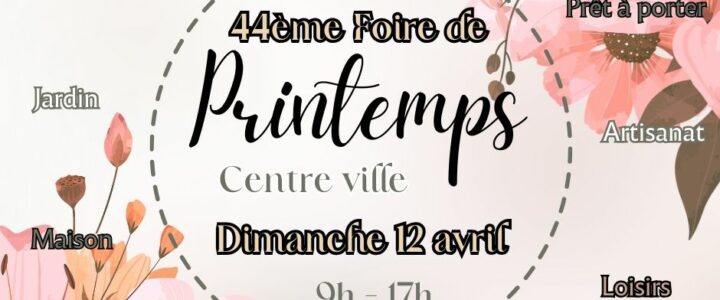 La Foire de Printemps revient à Lapalud !