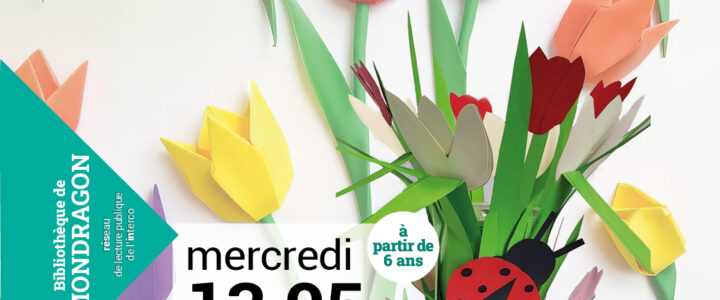Atelier « Bouquet de printemps » – Mercredi 13 mai à la bibliothèque de Mondragon
