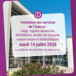 Fermeture exceptionnelle des services de l&rsquo;interco – Mardi 14 juillet 2026