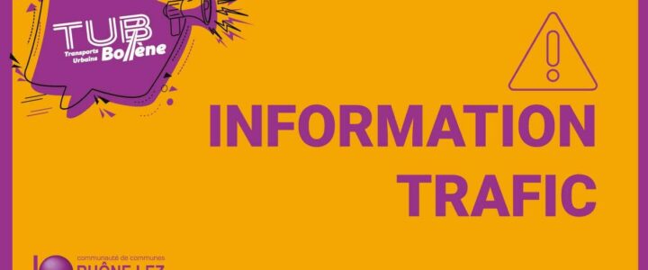 Info trafic – Bollène