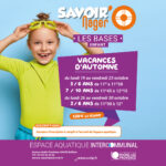 Le stage « Savoir nager » revient pendant les vacances d’automne !